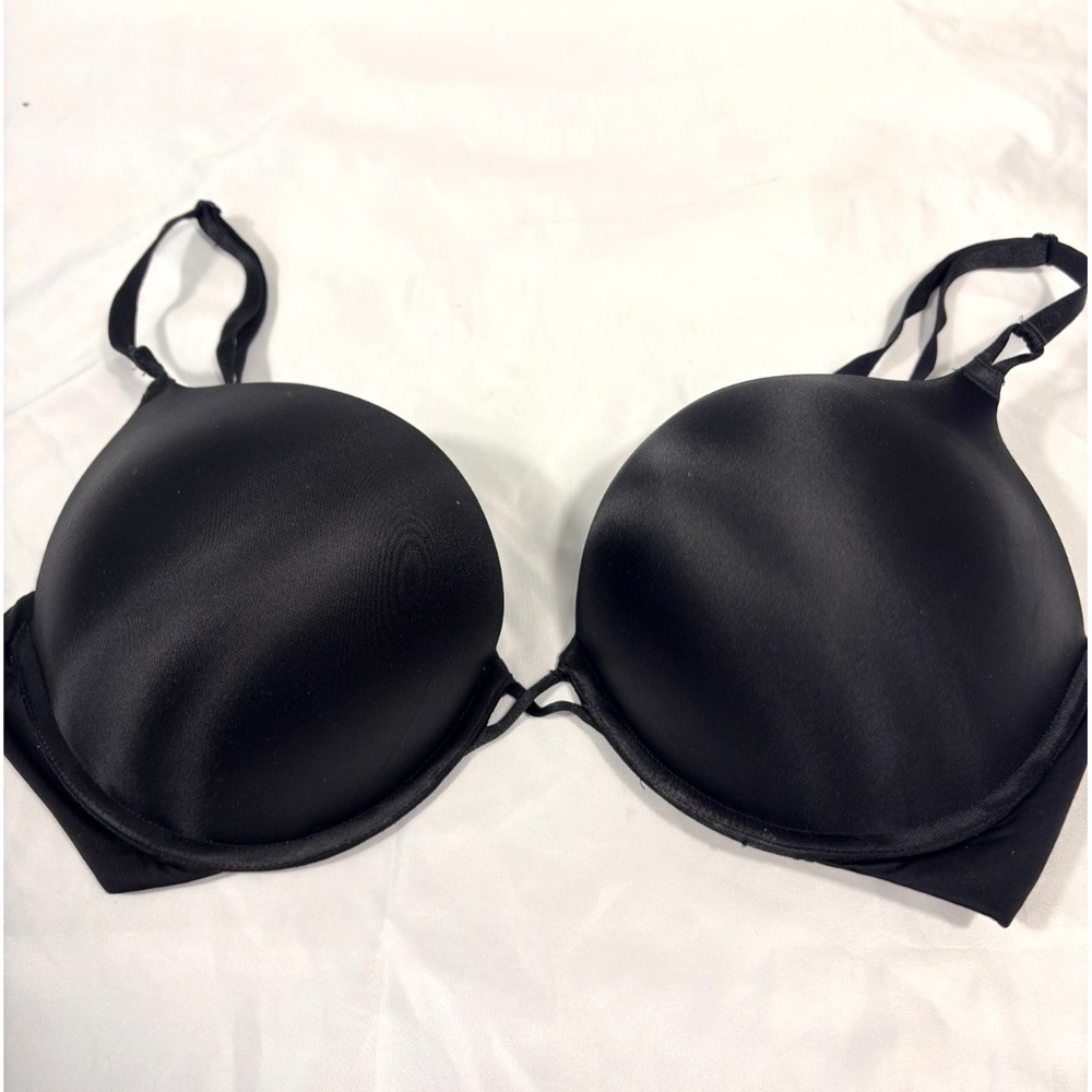 36D Victoria's Secret Padded Full Coverage Extreme Push Up Black Bombshell Bra